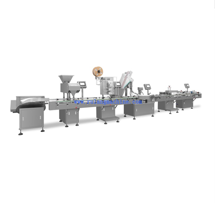 Pills Bottle Counting Filling Production Line