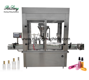 Automatic Small Perfume Bottle Filling Line For Mini Bottle Liquid Filling Crimping Machine